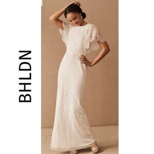 BHLDN × Bonheur Dress in Ivory Sz/6 NWT